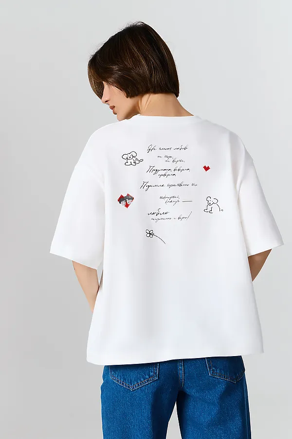 Футболка женская MARK FORMELLE, белый +печать24 - фото 2