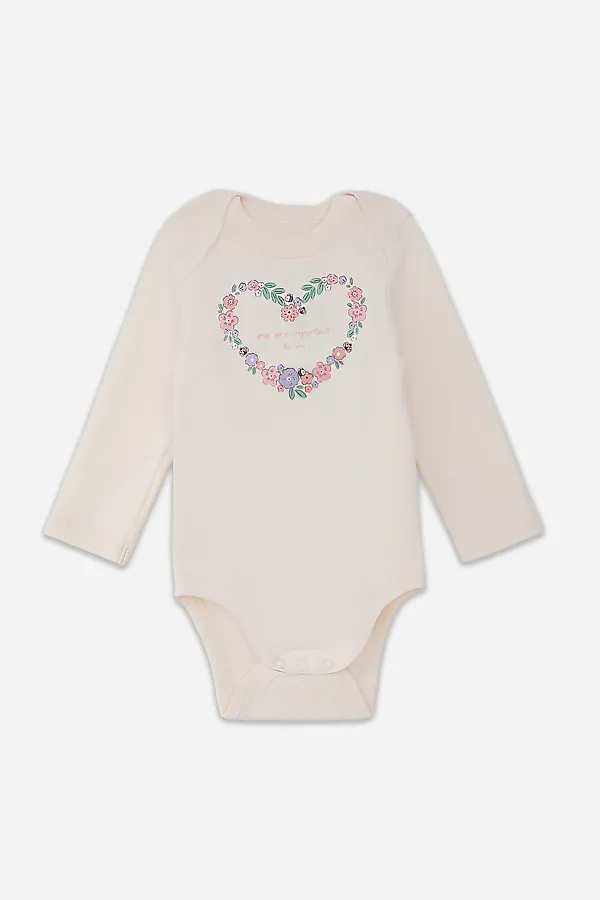 Боди детское (3шт.) MARK FORMELLE, молочный +котики с цветами на молочном +цветочки на розовом - фото 2
