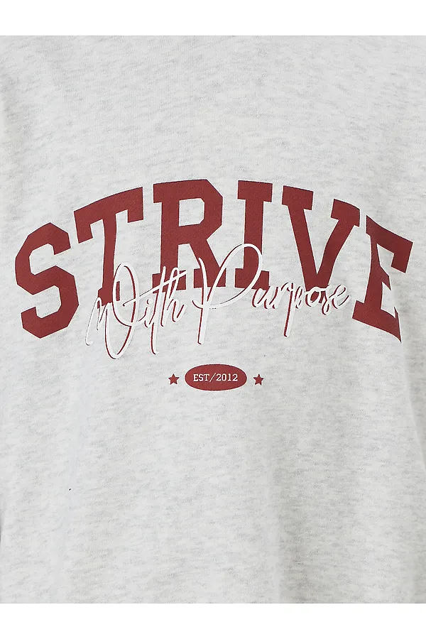 Комплект для девочек (худи, брюки) MARK FORMELLE, серый меланж 4306-а +печать4 - фото 2