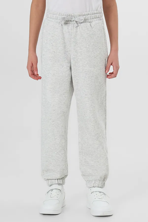 Комплект для девочек (худи, брюки) MARK FORMELLE, серый меланж 4306-а +печать4 - фото 2