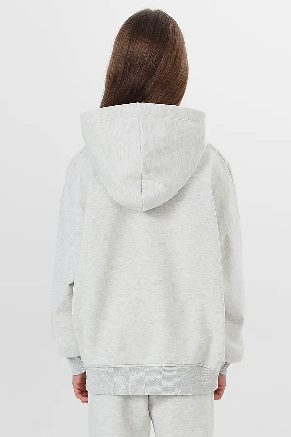 Комплект для девочек (худи, брюки) MARK FORMELLE, серый меланж 4306-а +печать4 - фото 2