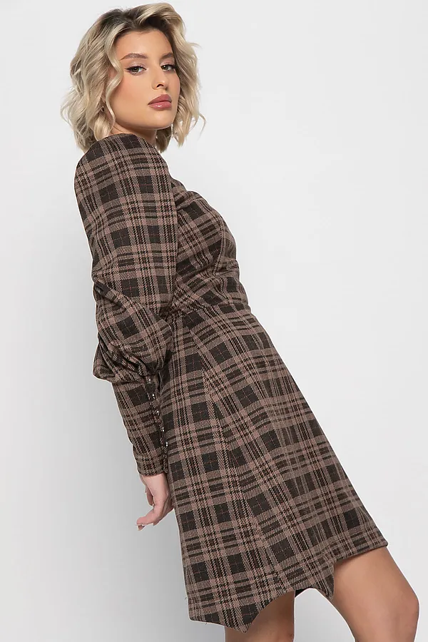 Платье Фелиция LADY TAIGA, коричневое - фото 2