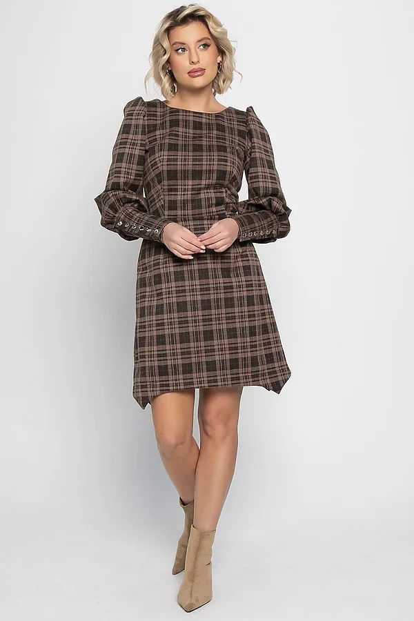 Платье Фелиция LADY TAIGA, коричневое - фото 2