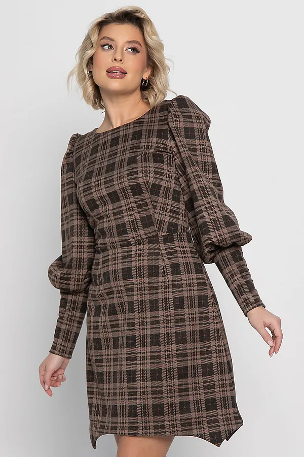 Платье Фелиция LADY TAIGA, коричневое - фото 2