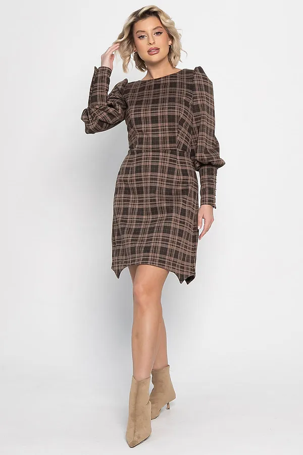 Платье Фелиция LADY TAIGA, коричневое - фото 2