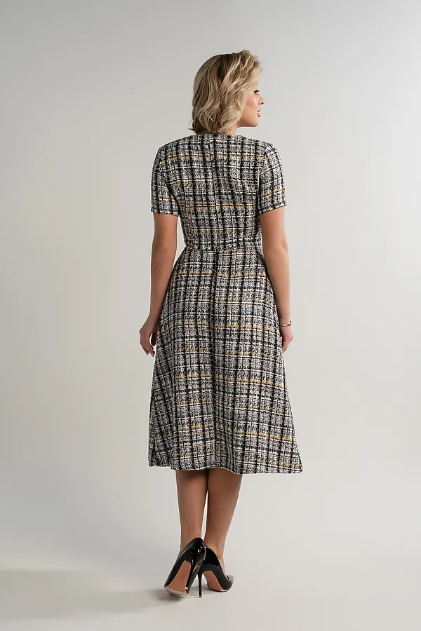 Платье твидовое Парижанка LADY TAIGA, серое - фото 2