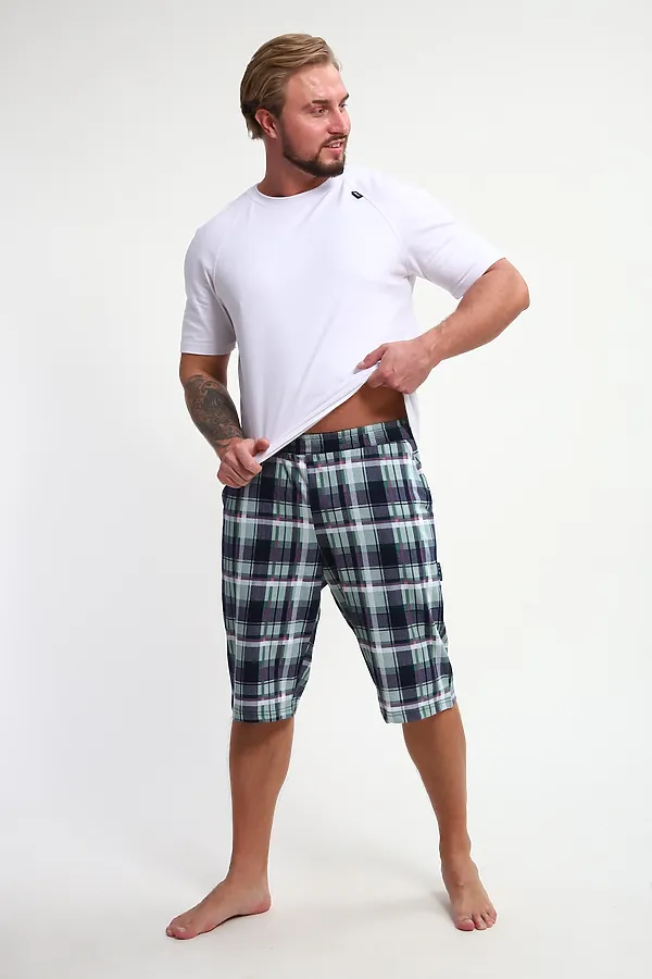 Шорты ШМ-03 НАТАЛИ, голубой, ментол, розовый - фото 2