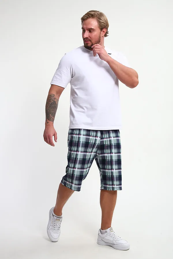 Шорты ШМ-03 НАТАЛИ, голубой, ментол, розовый - фото 2