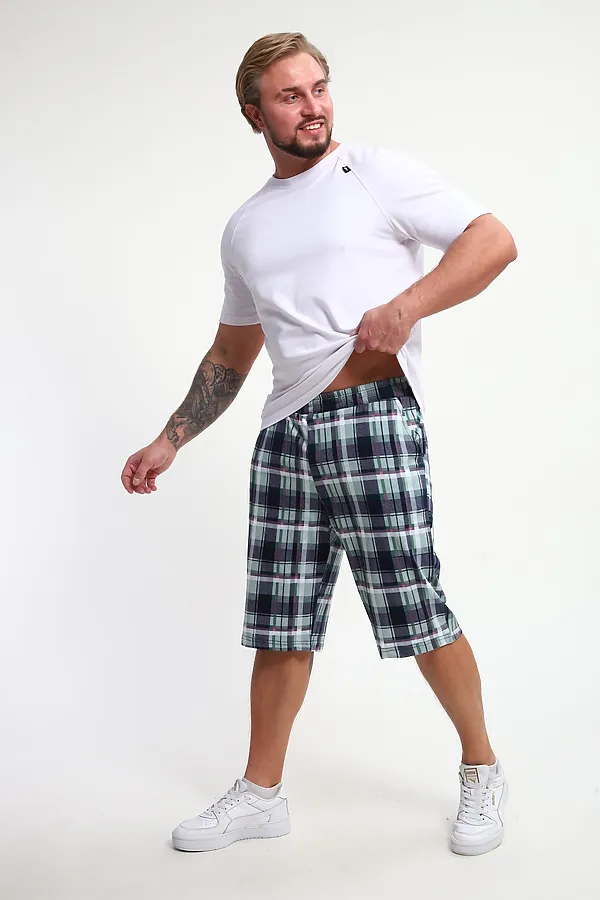 Шорты ШМ-03 НАТАЛИ, голубой, ментол, розовый - фото 2