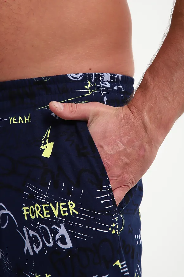 Шорты ШМ-03 НАТАЛИ, синий/желтый/белый буквы star - фото 2