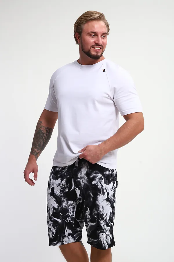 Шорты ШМ-03 НАТАЛИ, черный/белый дым - фото 2