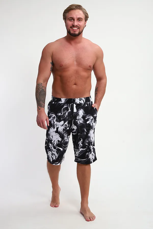 Шорты ШМ-03 НАТАЛИ, черный/белый дым - фото 2