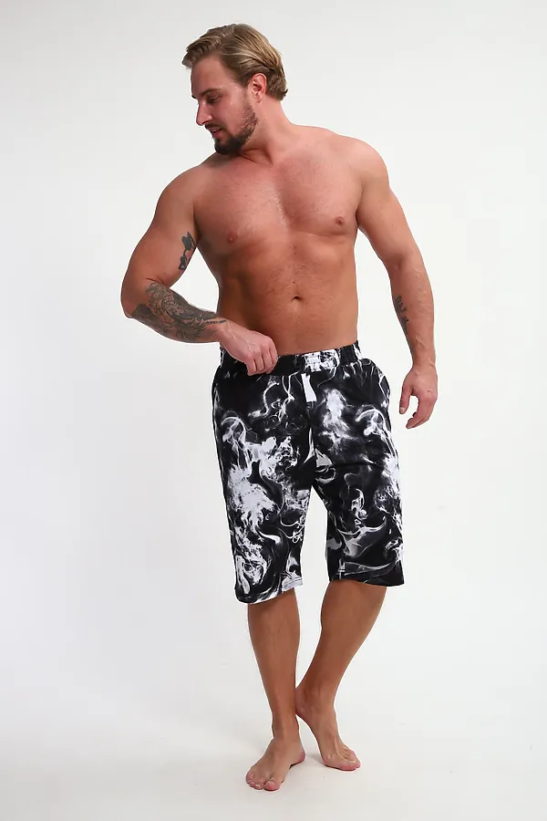 Шорты ШМ-03 НАТАЛИ, черный/белый дым - фото 2