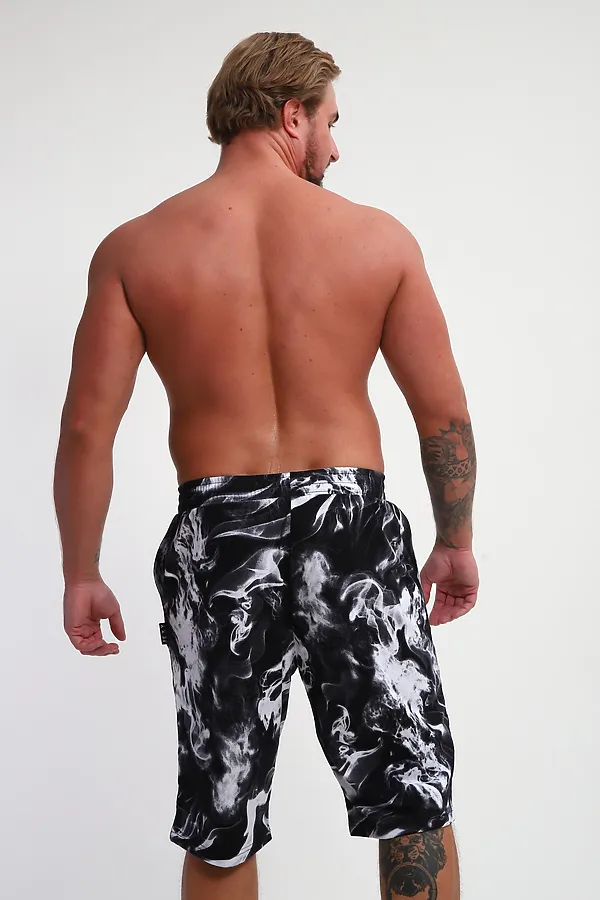 Шорты ШМ-03 НАТАЛИ, черный/белый дым - фото 2