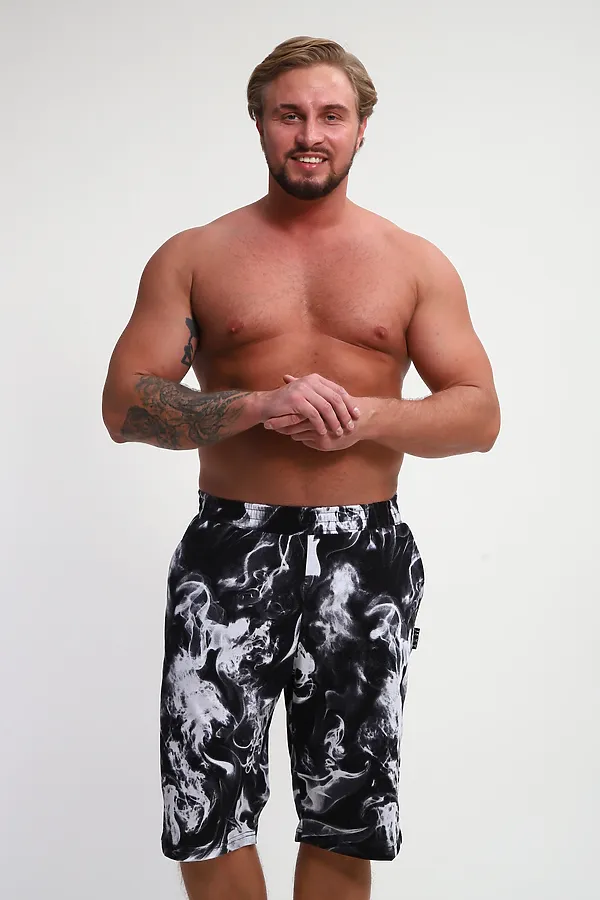 Шорты ШМ-03 НАТАЛИ, черный/белый дым - фото 2