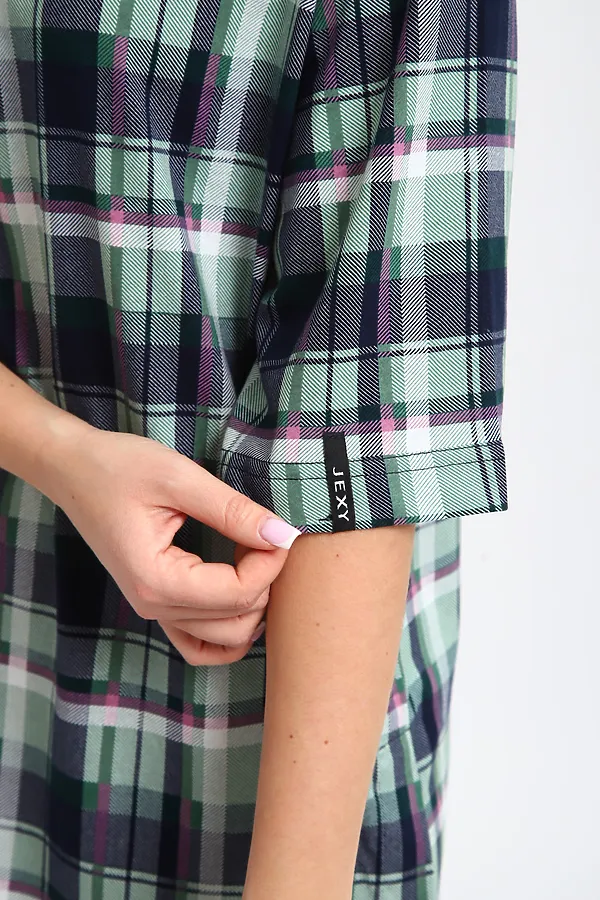 Туника ТПК-01 НАТАЛИ, голубой, ментол, розовый - фото 2