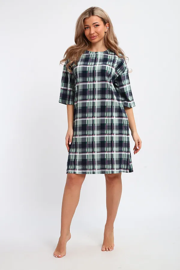 Туника ТПК-01 НАТАЛИ, голубой, ментол, розовый - фото 2