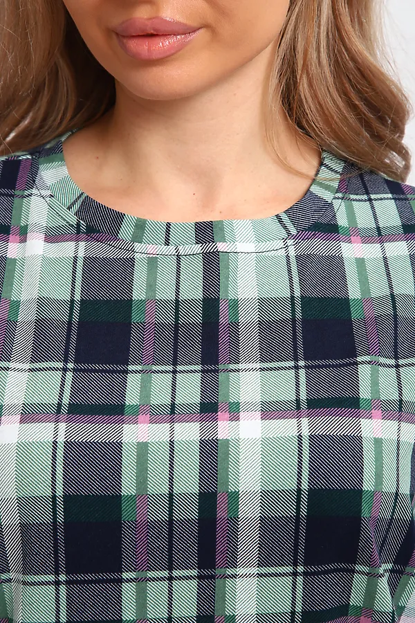 Туника ТПК-01 НАТАЛИ, голубой, ментол, розовый - фото 2