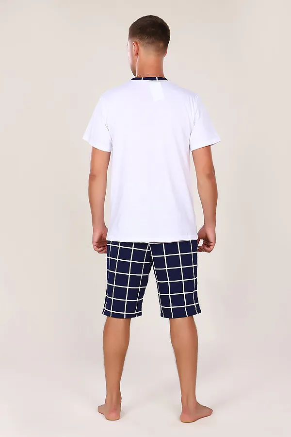 Костюм с шортами 800 Oazis НАТАЛИ, белый,синий - фото 2