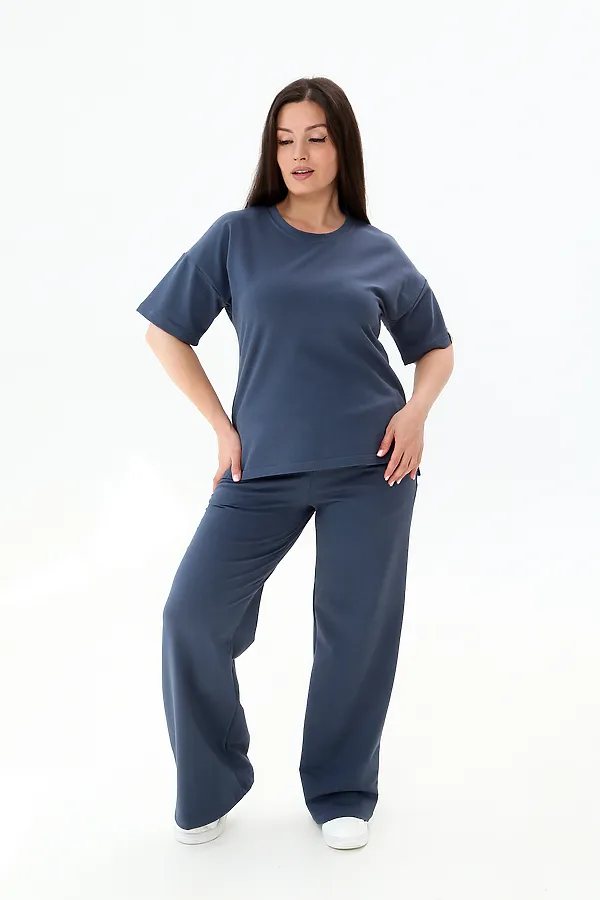 Костюм с брюками КЖ-005 НАТАЛИ, темно-синий - фото 2