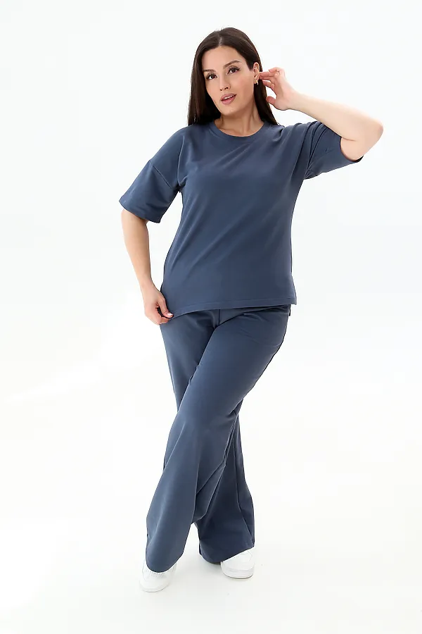 Костюм с брюками КЖ-005 НАТАЛИ, темно-синий - фото 2