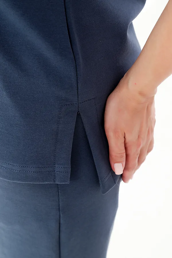 Костюм с брюками КЖ-005 НАТАЛИ, темно-синий - фото 2