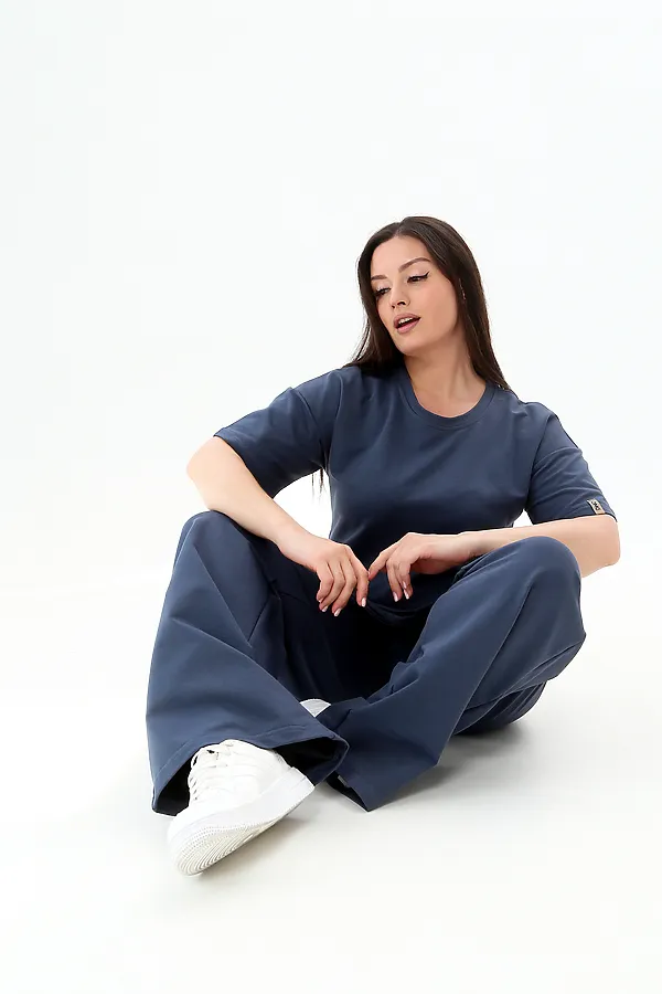 Костюм с брюками КЖ-005 НАТАЛИ, темно-синий - фото 2