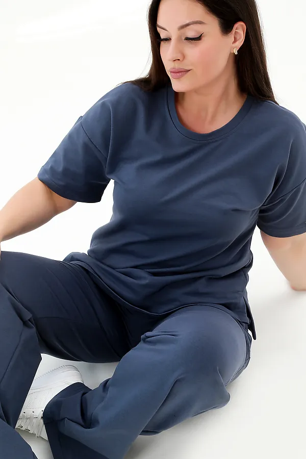 Костюм с брюками КЖ-005 НАТАЛИ, темно-синий - фото 2