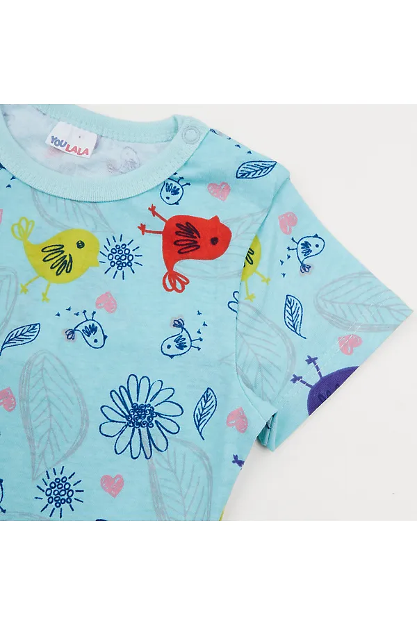 Футболка кулирка YOULALA, бирюза - фото 2