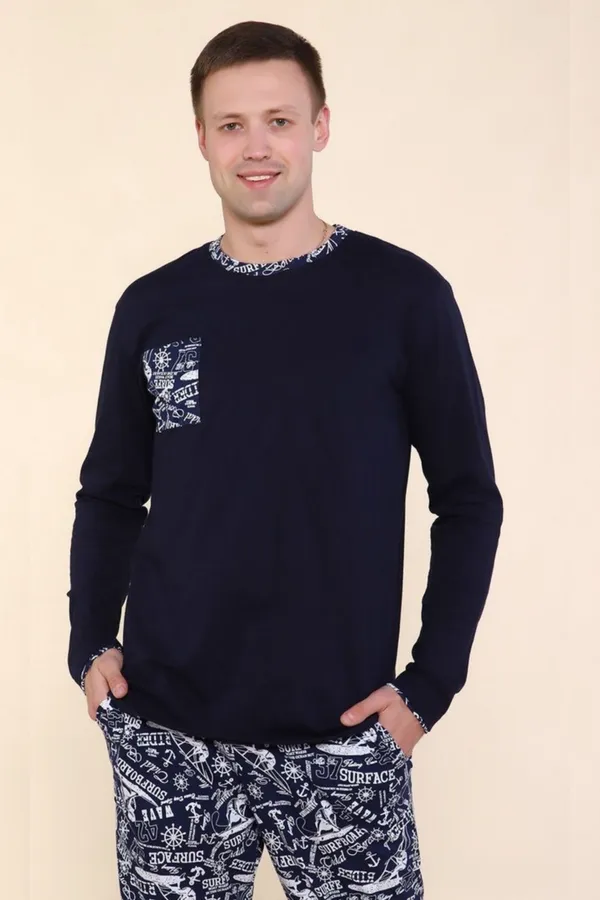 Костюм с брюками 820 Surface НАТАЛИ, темно-синий - фото 2