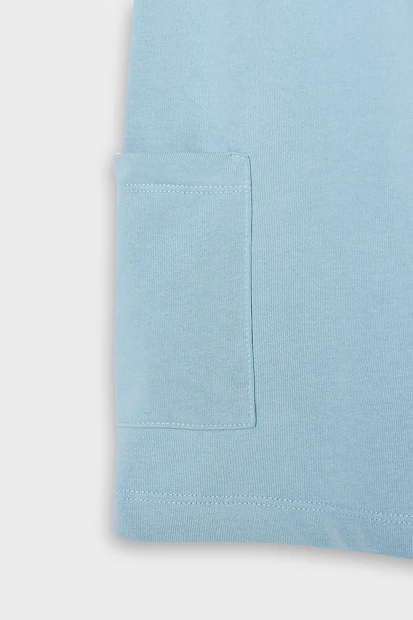 Комплект для мальчиков (футболка, шорты) MARK FORMELLE, бело -бирюзовый +серо -бирюзовый +печать - фото 2