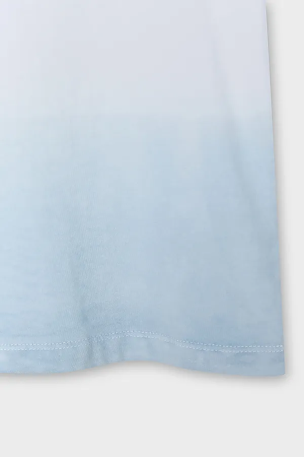 Комплект для мальчиков (футболка, шорты) MARK FORMELLE, бело -бирюзовый +серо -бирюзовый +печать - фото 2