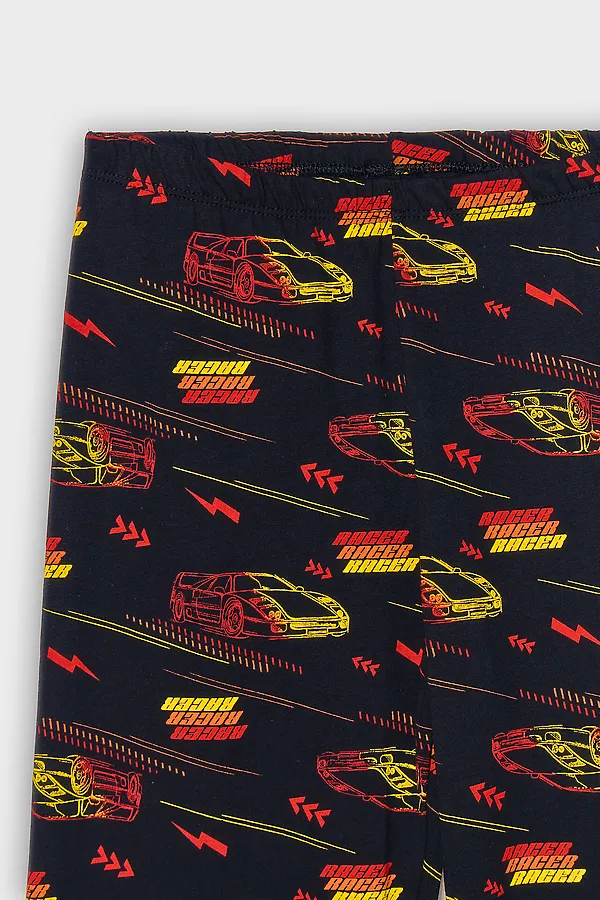 Комплект для мальчиков (футболка, брюки) MARK FORMELLE, красный +гоночные тачки - фото 2