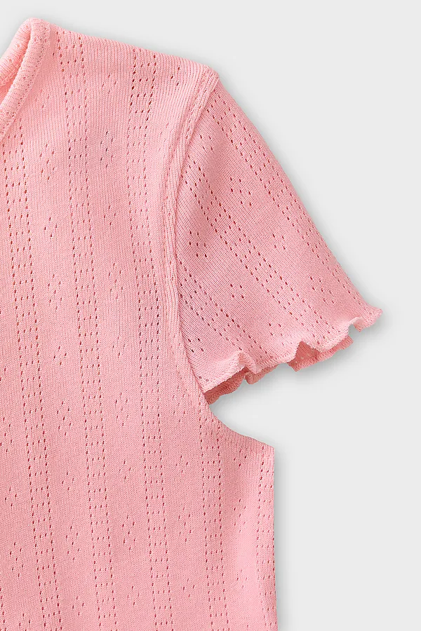 Комплект для девочек (футболка, шорты) MARK FORMELLE, розовый - фото 2