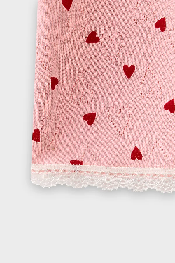 Сорочка ночная для девочек MARK FORMELLE, сердца на розовом - фото 2