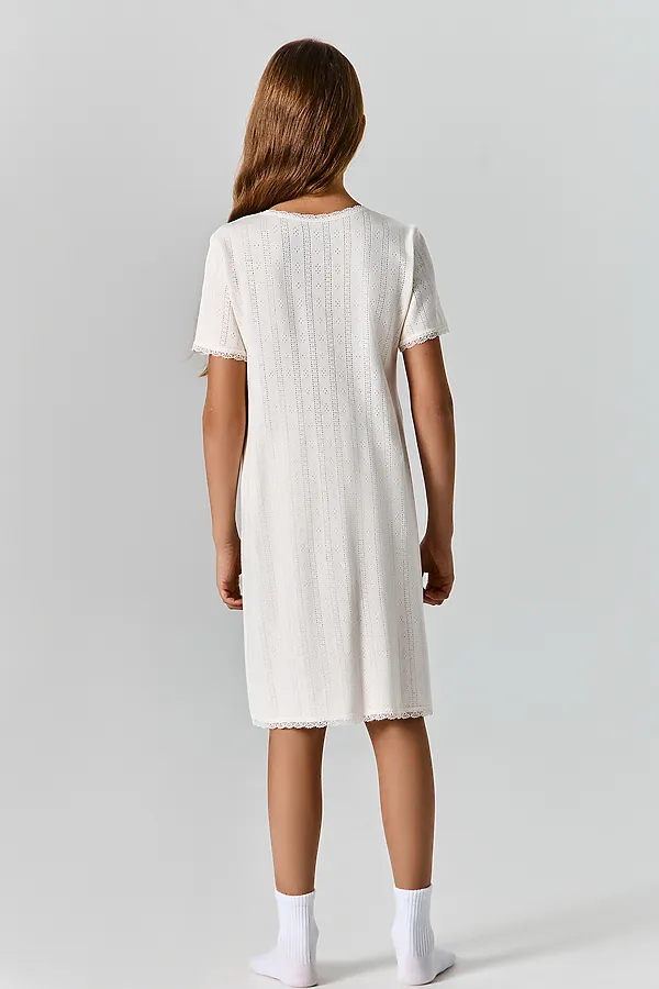 Сорочка ночная для девочек MARK FORMELLE, молочный - фото 2