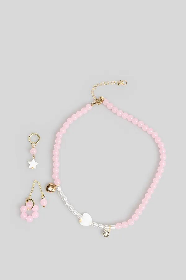 Набор (бусы + серьги) ACOOLA, разноцветный - фото 2