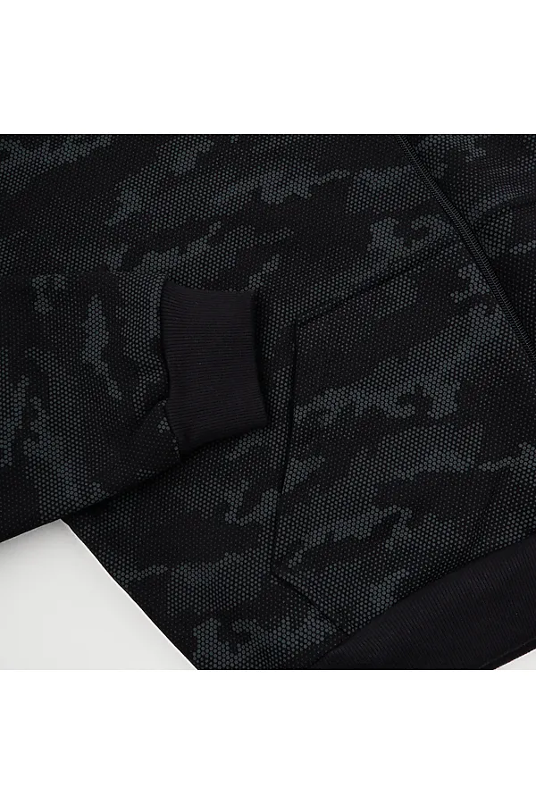 Куртка футер 3х нитка начес YOULALA, черных - фото 2