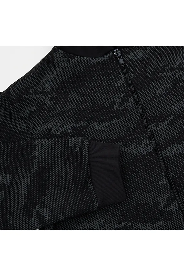 Куртка футер 3х нитка начес YOULALA, черный - фото 2