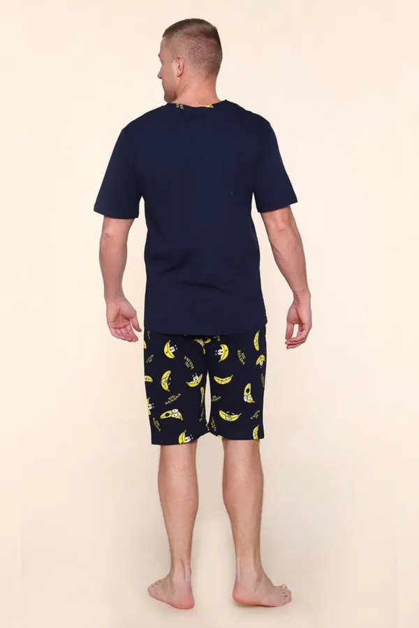 Костюм с шортами 806 Бананы НАТАЛИ, чернильный - фото 2