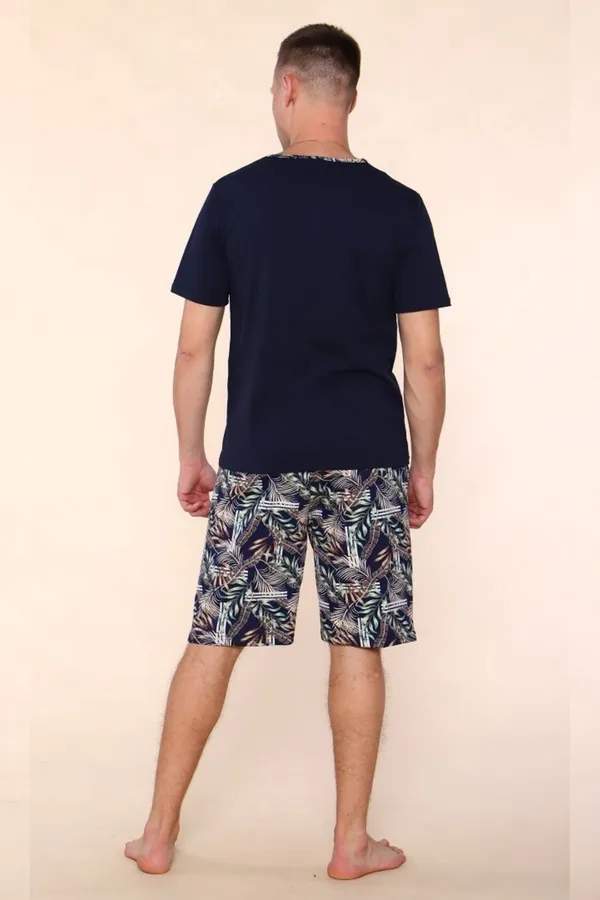 Костюм с шортами 806 Папоротник НАТАЛИ, темно-синий - фото 2