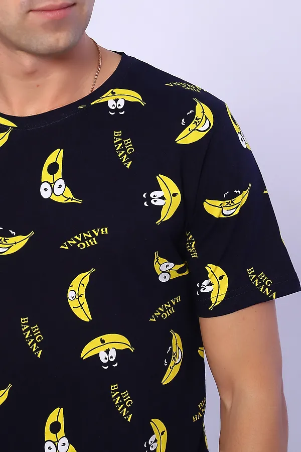 Футболка 2217 Бананы НАТАЛИ, черный - фото 2