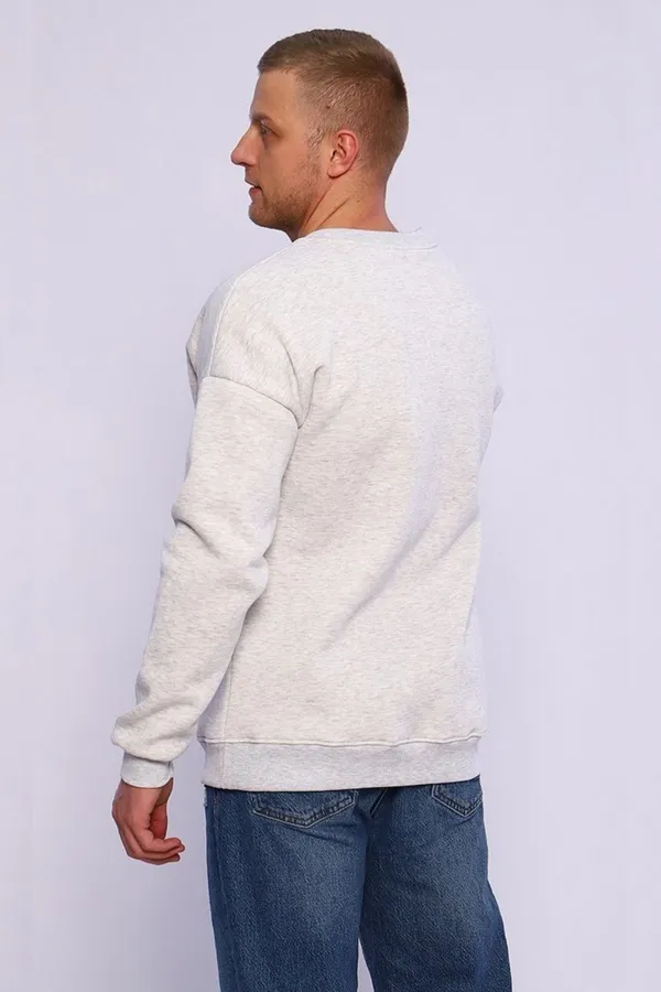 Свитшот 897 НАТАЛИ, серый меланж - фото 2