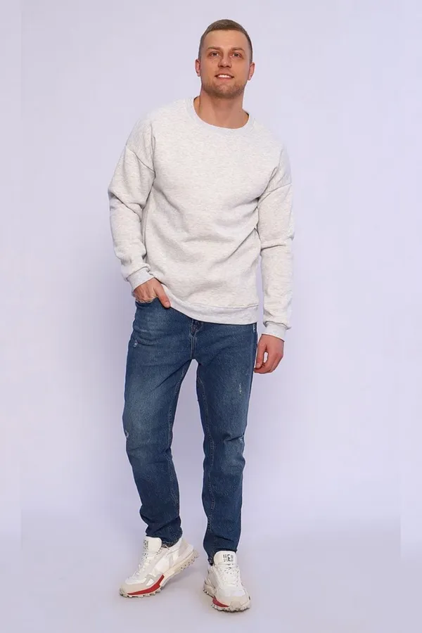 Свитшот 897 НАТАЛИ, серый меланж - фото 2