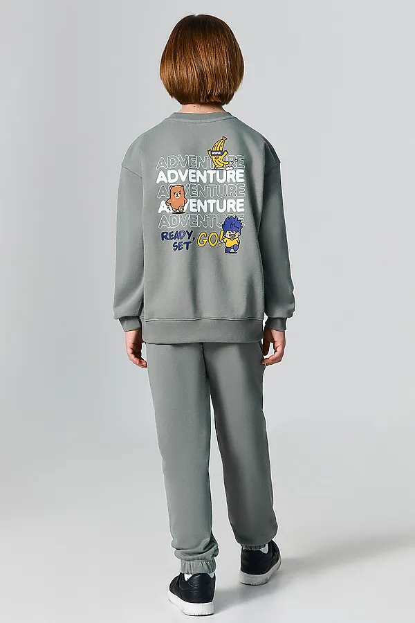 Комплект для мальчиков (джемпер, брюки) MARK FORMELLE, водяная лилия +печать - фото 2