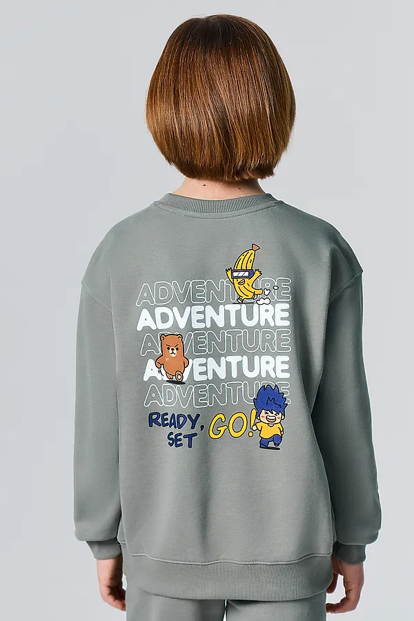 Комплект для мальчиков (джемпер, брюки) MARK FORMELLE, водяная лилия +печать - фото 2