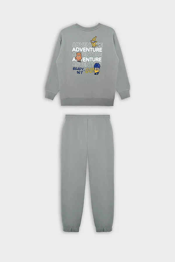 Комплект для мальчиков (джемпер, брюки) MARK FORMELLE, водяная лилия +печать - фото 2