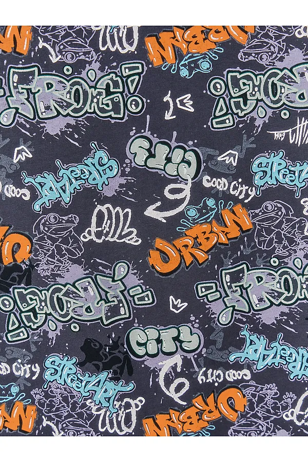 Комплект для мальчиков (футболка, шорты) MARK FORMELLE, надписи на графите - фото 2