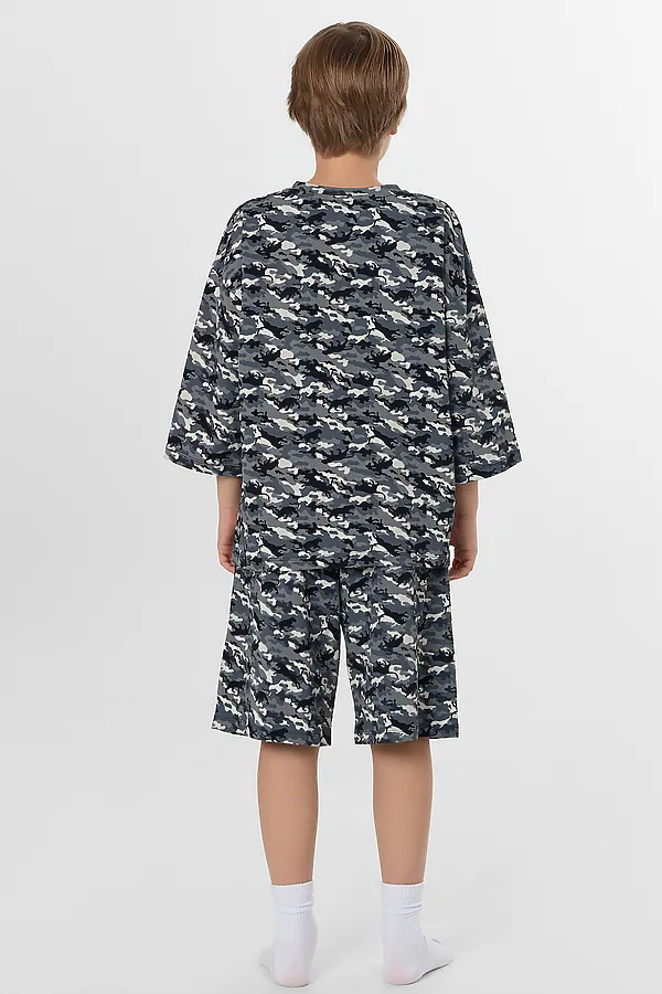 Комплект для мальчиков (джемпер, шорты) MARK FORMELLE, тигры камуфляж - фото 2