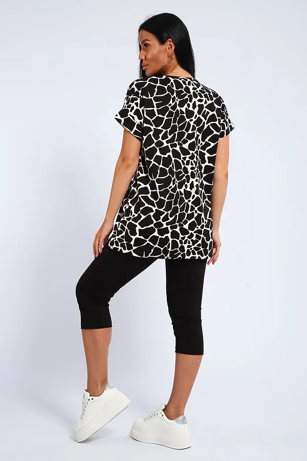 Костюм с бриджами КДЖ НАТАЛИ, бежевый, жираф - фото 2